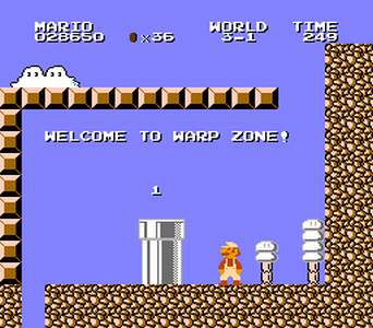 And there's no way to get back up, either. Just turn off the NES.