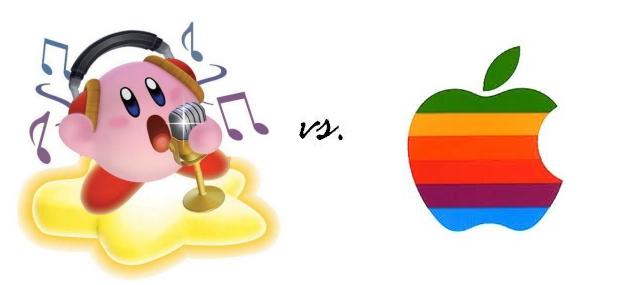 Kirby vs Rainbow Macintosh Apple