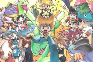Pokémon Adventures manga cast artwork