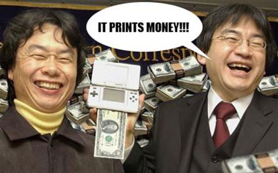 DS, "It Prints Money" spoof image