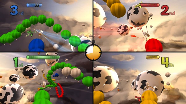 Raving Rabbids Travel in Time Multiplayer Flying