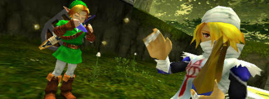 Ocarina of Time 3D Zelda Link Sheik video sequence