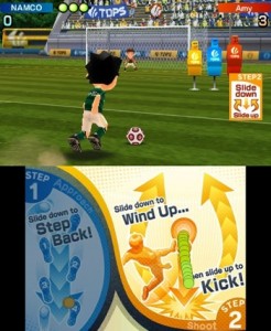 Dual Pen Sports screen, Soccer gameplay