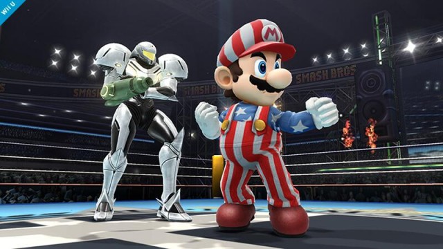 Samus and Mario's new outfits in Super Smash Bros for Wii U and 3DS
