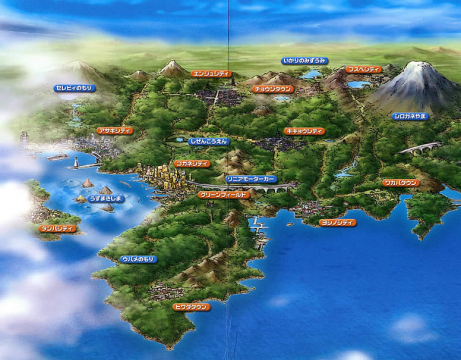 Pokémon Anime Johto Map