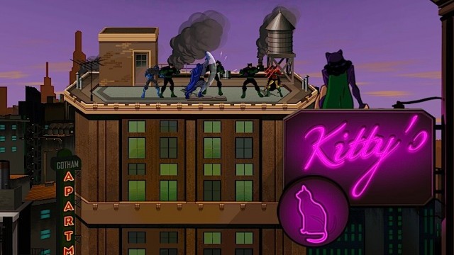Batman: The Brave and The Bold Rooftop Fighting