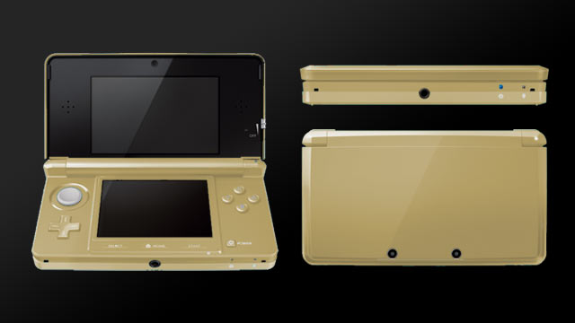 3DS Alternate Color Mockup: Gold
