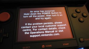 3DS Screen of Death