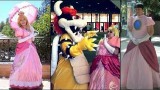 Peach, Bowser and Peach and Peach cosplay photography montage