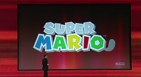 Super Mario 3DS logo conference reveal