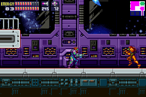 Metroid Fusion screen