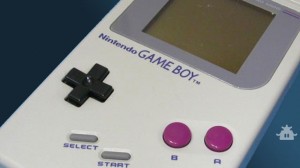 Original Black and White Game Boy Hardware Masthead