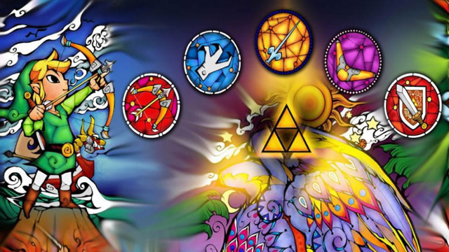 Zelda items mural (Wind Waker)