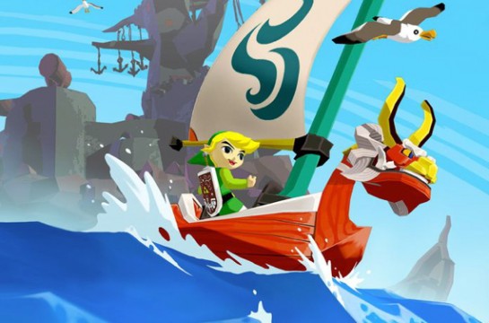 Link sailing in the King of Red Lions boat, The Legend of Zelda: Wind Waker