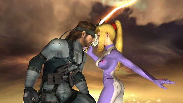 Snake and Samus screenshot, Super Smash Bros Brawl