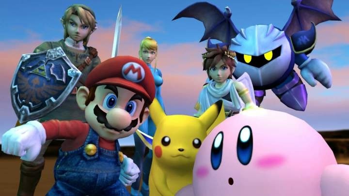 Super Smash Bros Brawl group shot
