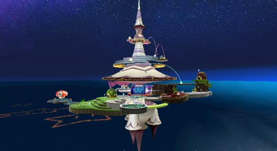 Cosmic Observatory screenshot, Super Mario Galaxy