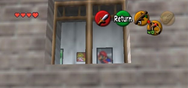 Ocarina of Time Mario Paintings Screen