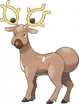 Stantler art; Pokémon HeartGold SoulSilver