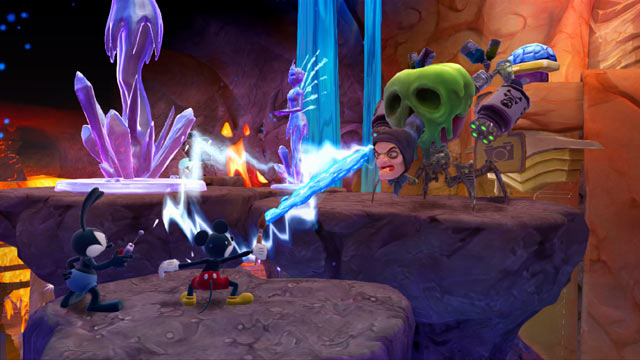 Epic Mickey: Power of Two Screenshot - Witch Battle