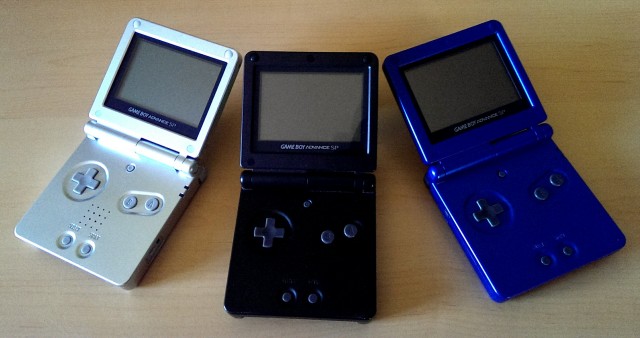 Game Boy Advance SP-open