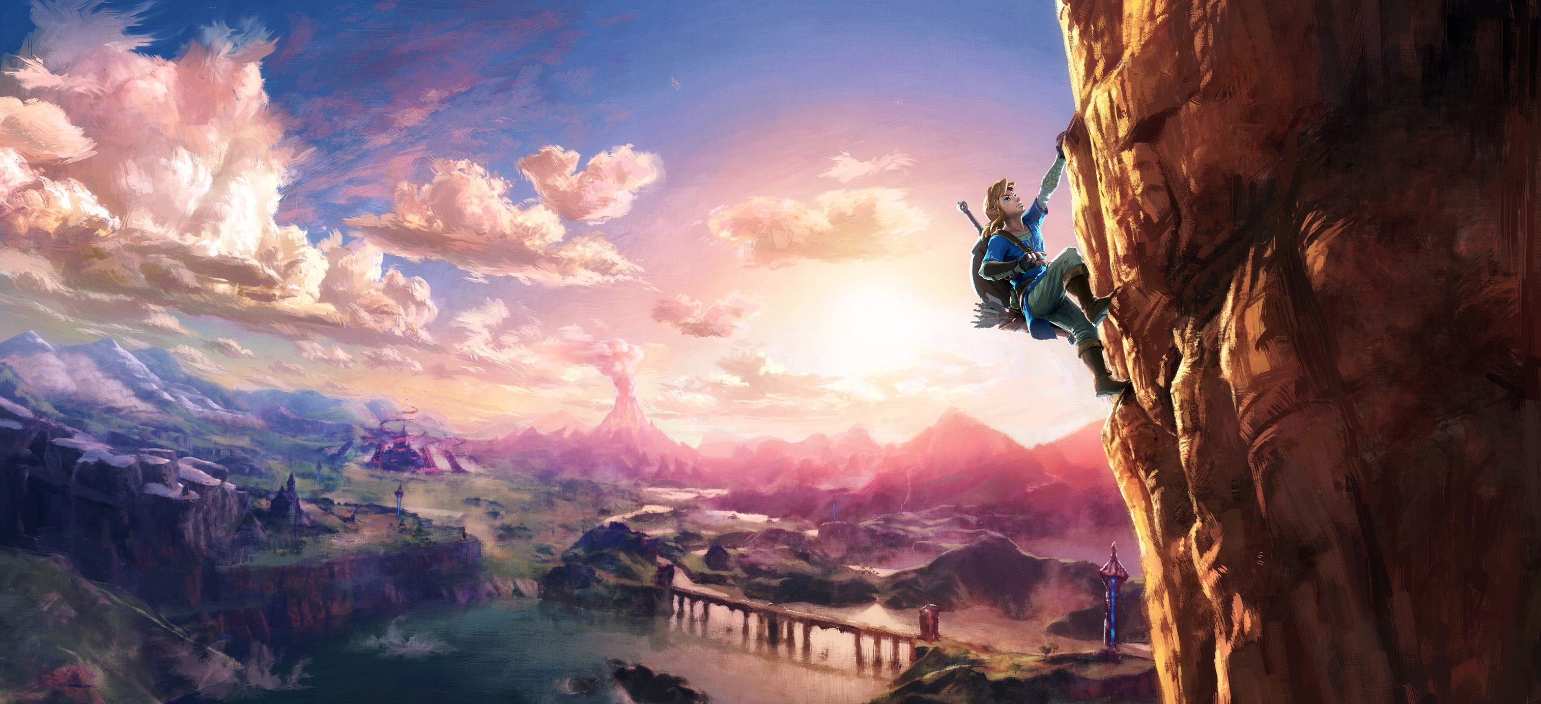 Zelda U mountain art-big