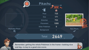 Pokemon Snap Photo Judgement