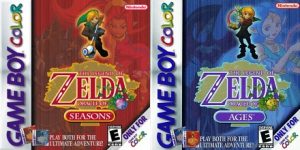 Game Boy Color Zelda Oracle of Seasons and Ages Box Art