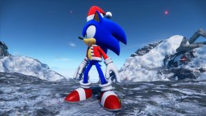 Sonic Frontiers Holiday Cheer Suit DLC Sonic