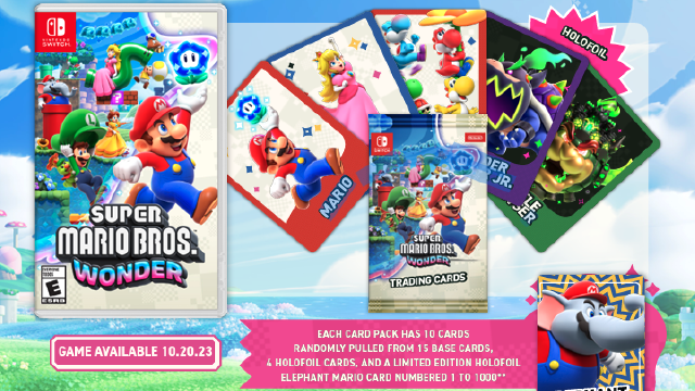 Super Mario Bros. Wonder + Exclusive Trading Card Pack - Nintendo
