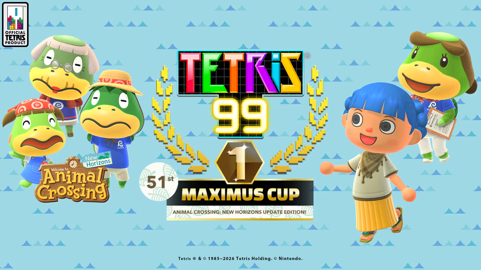 Tetris 99 Maximus Cup 51 Arrives With Animal Crossing: New Horizons Switch 2 Theme - Nintendo News Article
