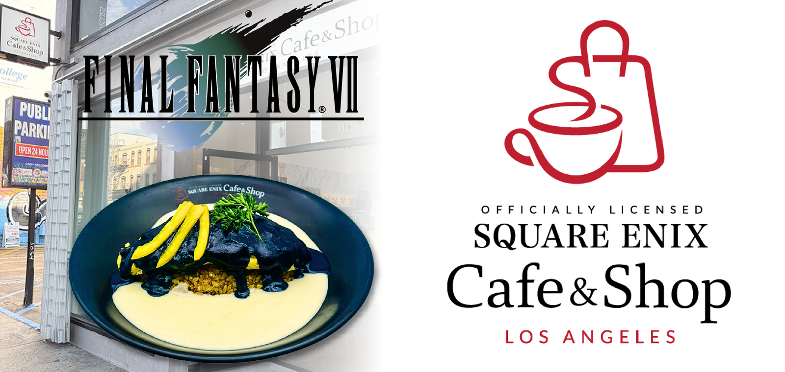 Square Enix Cafe Final Fantasy VII Menu Masthead